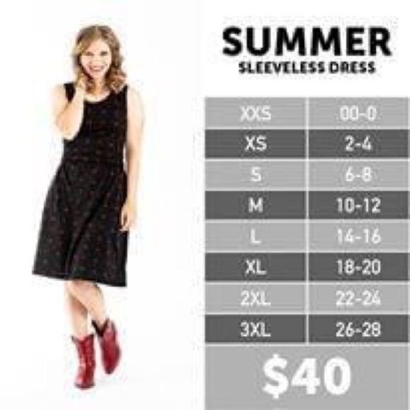 Lularoe Summer Dress Floral Print - Size 2XL - Picture 3 of 3